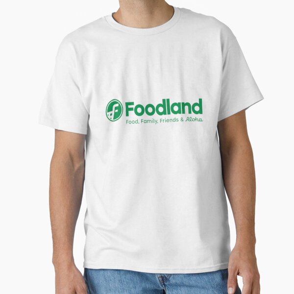 Vista previa del artículo con la obra «Foodland: comida, familia, amigos y aloha», diseñado y vendido por DankSpaghetti.