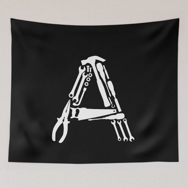 Item preview, Letter A Capital Alphabet Mechanic tools Monogram Initial great gift  designed and sold by skulltshirt.