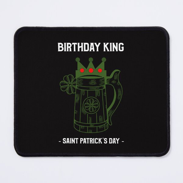 Item preview, Born Lucky March 17, Birthday King St Patricks Day designed and sold by SportyDogShop.