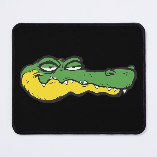 Item preview, A cartoon style artwork of a lazy alligator designed and sold by crazycollective.