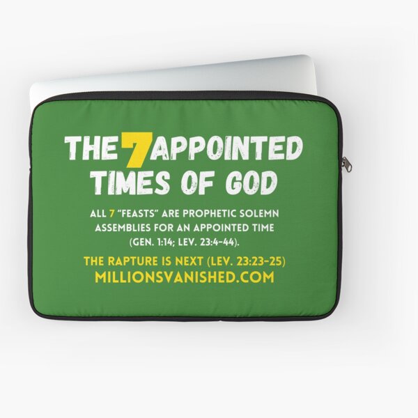 7 Appointed Times - Christian Laptop Sleeve
