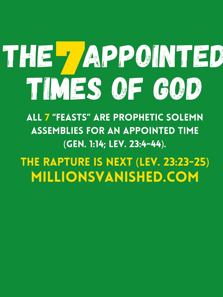 Thumbnail 7 of 7, Classic T-Shirt, 7 Appointed Times - Christian designed and sold by 1thes416.