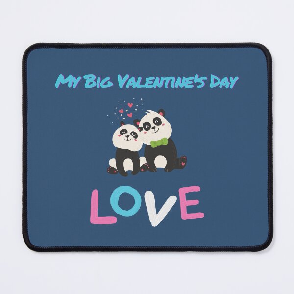 Item preview, My Big Valentine's Day Love. Blue color. designed and sold by GoldenPine.