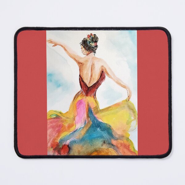Artikelvorschau, Flamenco-Tänzerin in Aquarell entworfen und verkauft von JYEmeryArt.