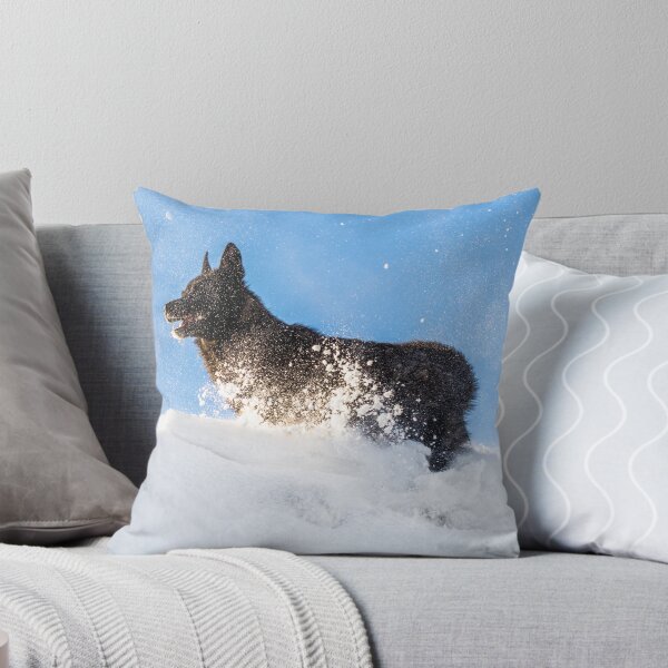 Item preview, Dog walk in the snow German Shepherd  designed and sold by Monika Howarth.