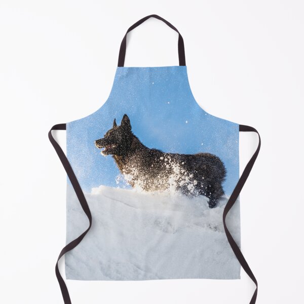 Item preview, Dog walk in the snow German Shepherd designed and sold by Monika Howarth.