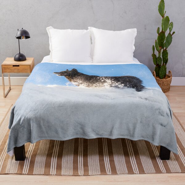 Item preview, Dog walk in the snow German Shepherd  designed and sold by Monika Howarth.
