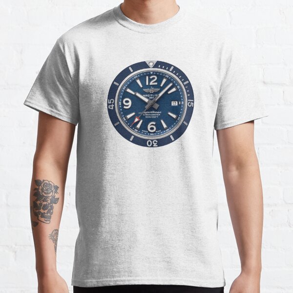 Breitling Superocean Blue Diver Watch Classic T-Shirt