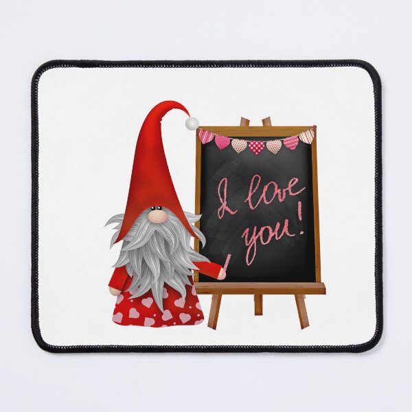 Item preview, Pink Valentine Gnome designed and sold by leicha.