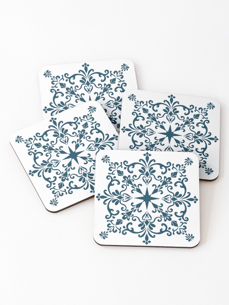 Thumbnail 1 of 5, Coasters (Set of 4), Tile Pattern 01 designed and sold by FrauleinimStall.