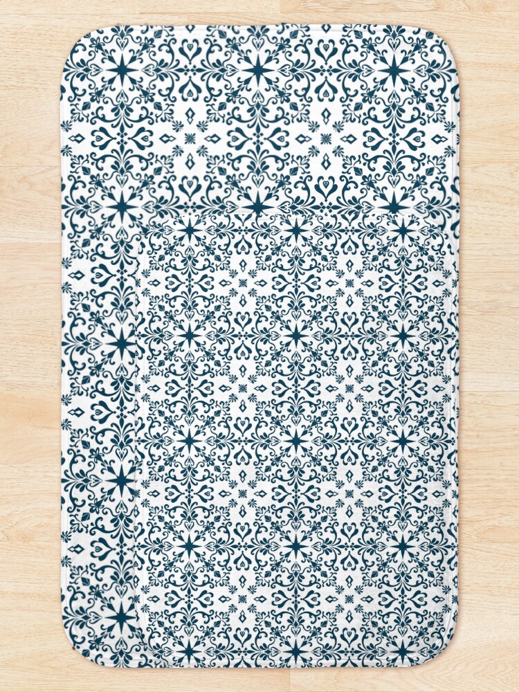 Thumbnail 5 of 6, Bath Mat, Tile Pattern 01 designed and sold by FrauleinimStall.