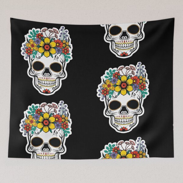 Item preview, Cool Skull With Flowers Crown | Halloween Roses Skull  designed and sold by NawalMagdy.