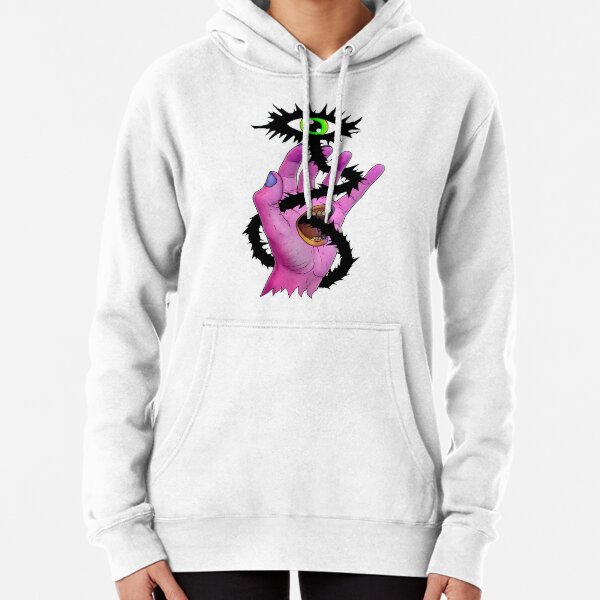All-seeing eye scream - Pink Pullover Hoodie