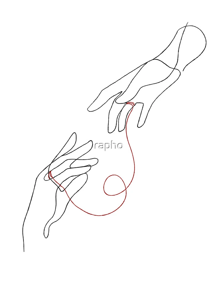 Thumbnail 4 of 4, iPhone Case, Red String designed and sold by rapho.