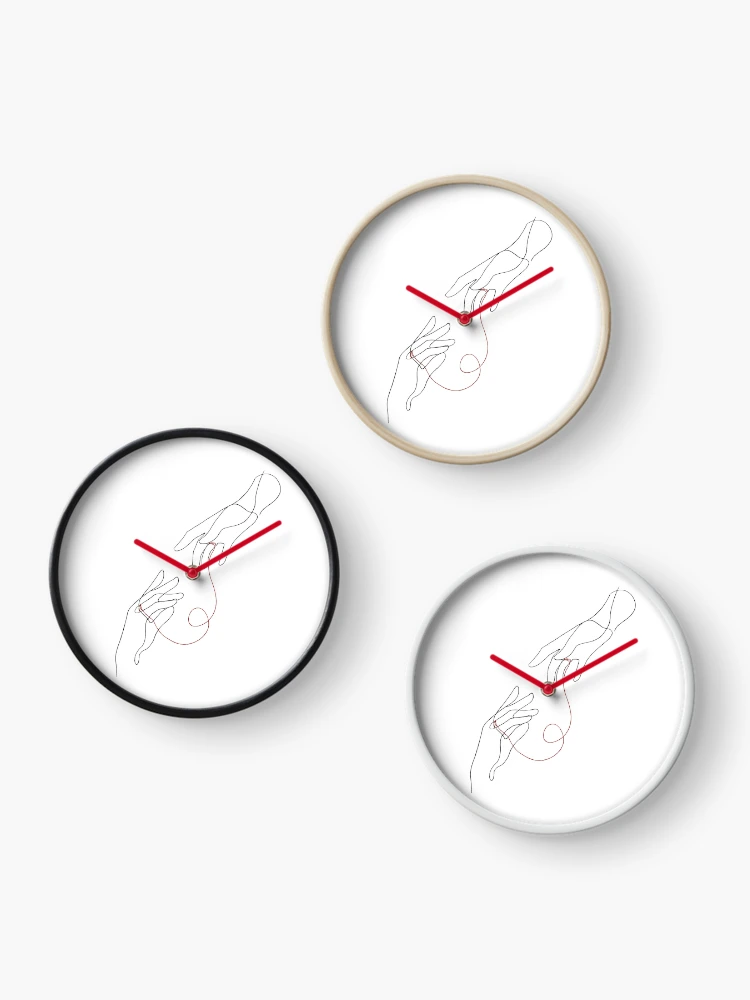 Thumbnail 3 of 4, Clock, Red String designed and sold by rapho.