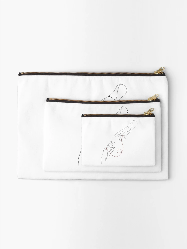 Thumbnail 2 of 4, Zipper Pouch, Red String designed and sold by rapho.