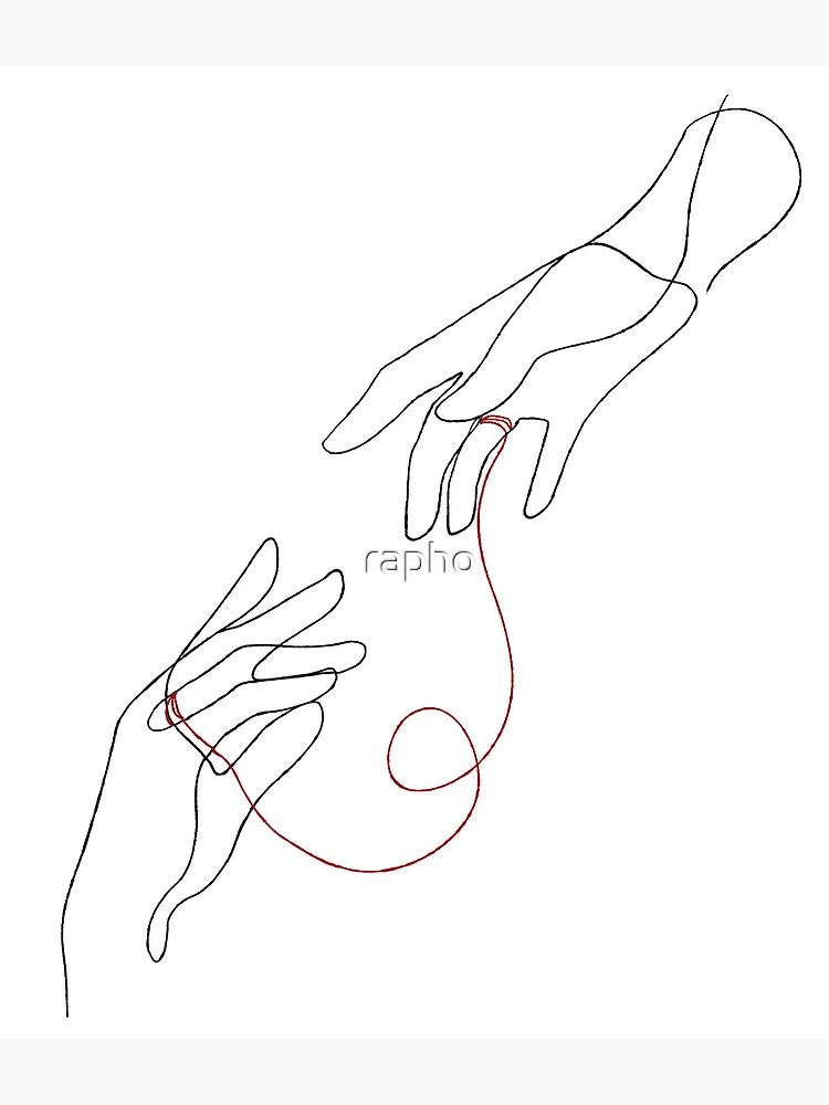 Thumbnail 7 of 7, Framed Art Print, Red String designed and sold by rapho.