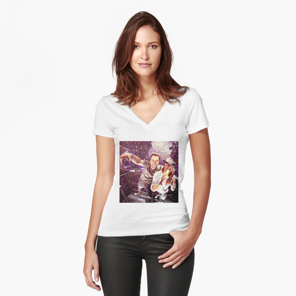 Item preview, Fitted V-Neck T-Shirt designed and sold by LitSavage.