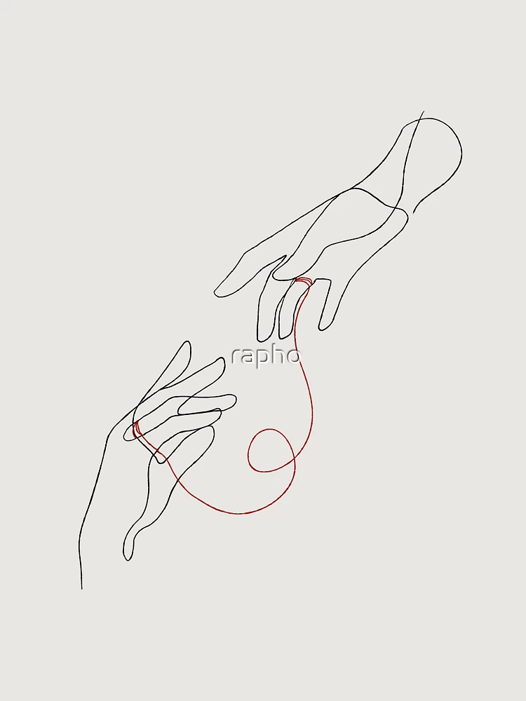 Thumbnail 6 of 6, Premium Oversized Hoodie, Red String designed and sold by rapho.