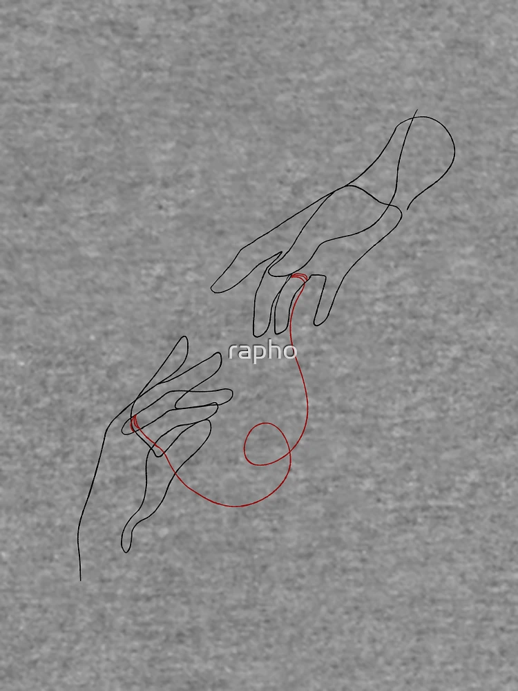 Thumbnail 6 of 6, Lightweight Sweatshirt, Red String designed and sold by rapho.