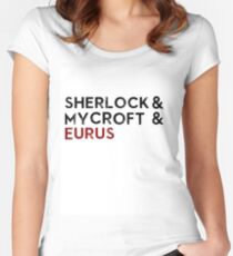 Sherlock & Mycroft & Eurus Women's Fitted Scoop T-Shirt