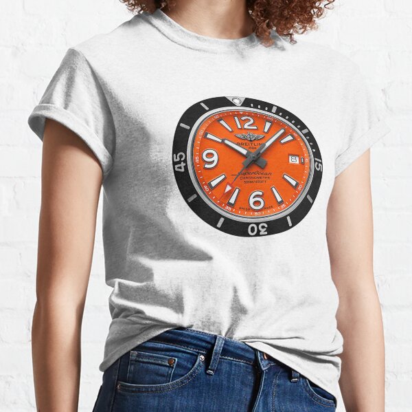 Breitling Superocean Orange Diver Watch Classic T-Shirt