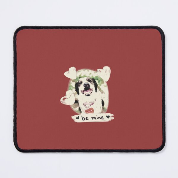 Item preview, My Valentine Has Paws Be Mine Vintage Style Puppy designed and sold by oliviaslemonbox.