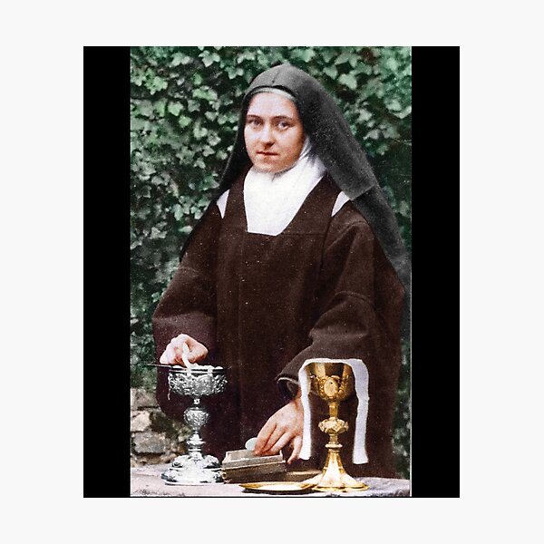Item preview, St Therese of the Child Jesus and the Holy Face the little flower 4 photo in colour 3, catholic and Christian gifts, little flower, st therese of the child of jesus, nun designed and sold by St Joseph Art.