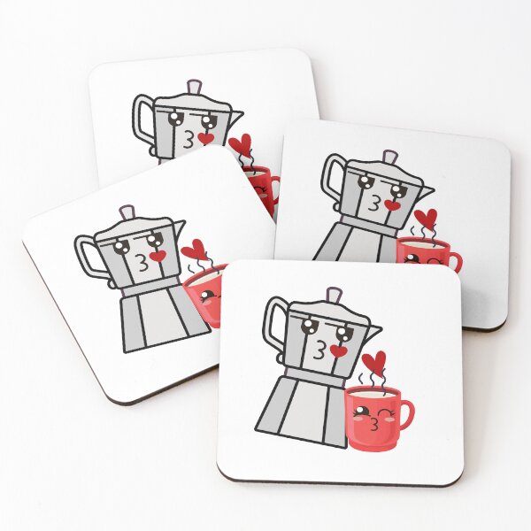 Item preview, Cute Cafe con leche love - moka pot - coffee cup - Cuban designed and sold by Ausome  Behavior.