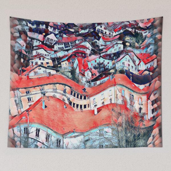 Item preview, Turbulence over the city designed and sold by MarieClaude1954.