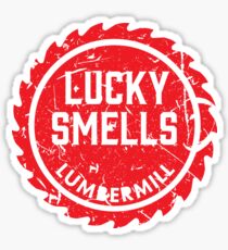 Lucky Smells Lumbermill Red (A series of Unfortunate events) Sticker