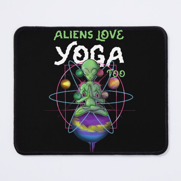 Item preview, Meditating Alien Yoga designed and sold by BlackSheepEllis.