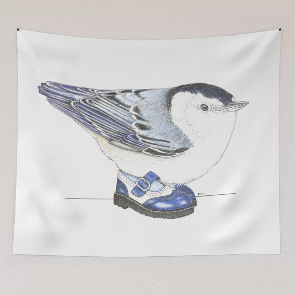 Item preview, Nuthatch in Brogue Mary Janes designed and sold by JimsBirds.