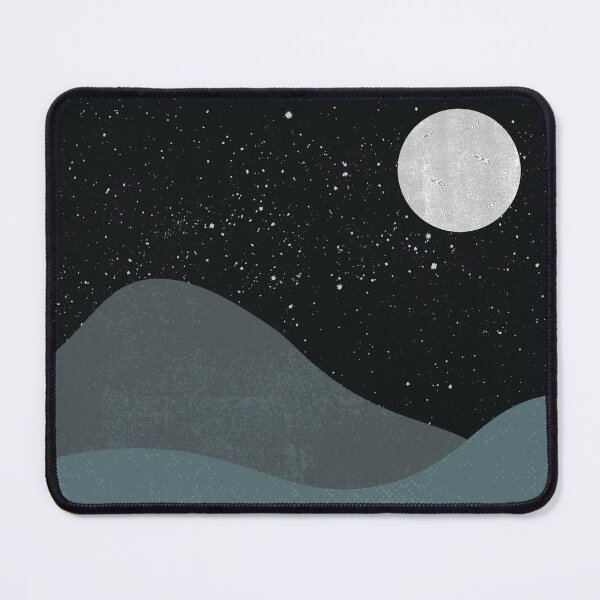 Item preview, Moonlit Moutains Minimalist Landscape Geometric Shapes designed and sold by HopefulFlower.