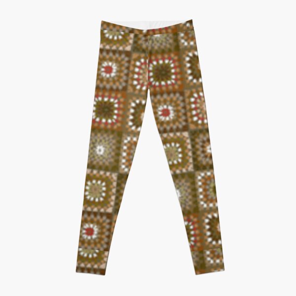 Christmas Cheer' Crochet Print Granny Square Leggings – Snapdragon