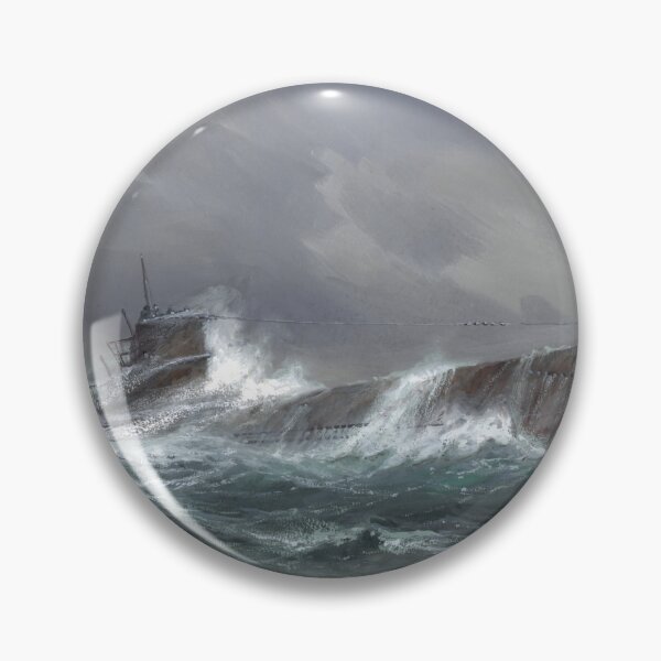Item preview, WWII, German U-Boat Submarine Surfacing, 1943 designed and sold by ScienceSource.
