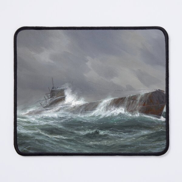 Item preview, WWII, German U-Boat Submarine Surfacing, 1943 designed and sold by ScienceSource.