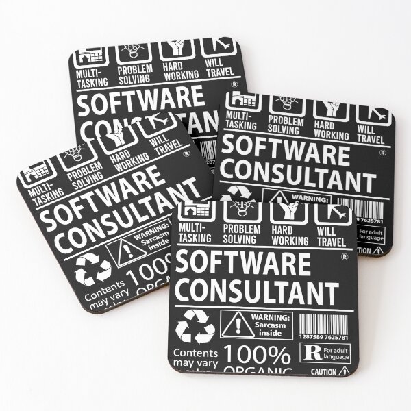 Aperçu de l'œuvre T-shirt de consultant en logiciel - T-shirt d'article de cadeau d'emploi certifié multitâche créée et vendue par oslandefren.