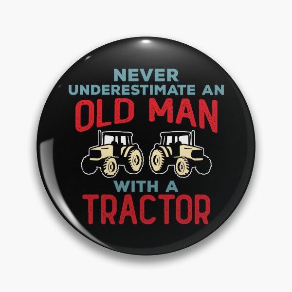 Item preview, Funny Never Underestimate an Old Man with a Tractor designed and sold by wingstar.