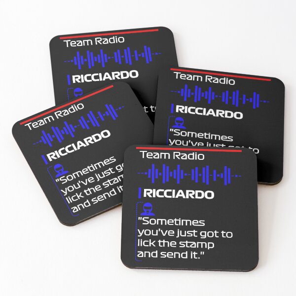 Item preview, Lick the Stamp and Send It! - F1 Team Radio Quote designed and sold by StickItOnPole.