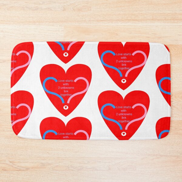 Item preview, Love starts with 2 unknowns link together in red designed and sold by Bekindtome.