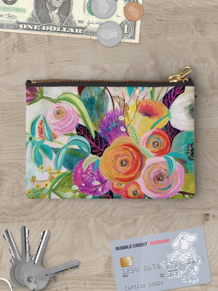Thumbnail 3 of 4, Zipper Pouch, Charleston Glory designed and sold by suzanneallard.