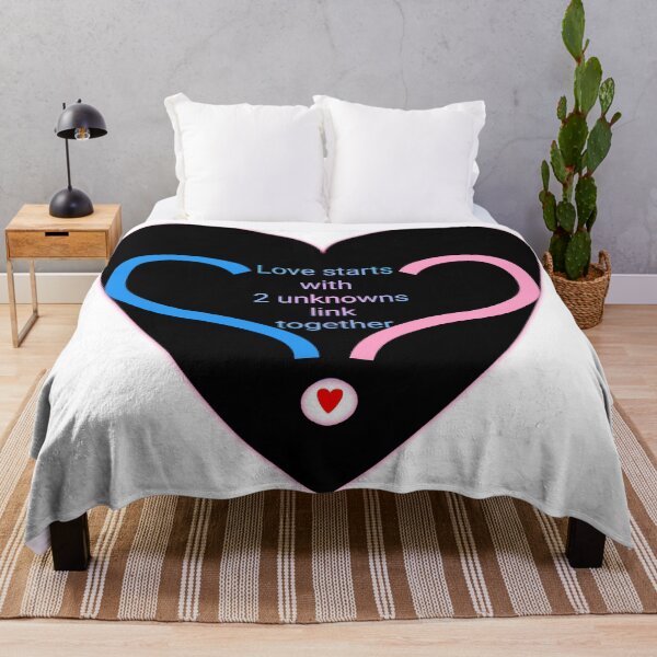 Item preview, Love starts with 2 unknowns link together in black designed and sold by Bekindtome.