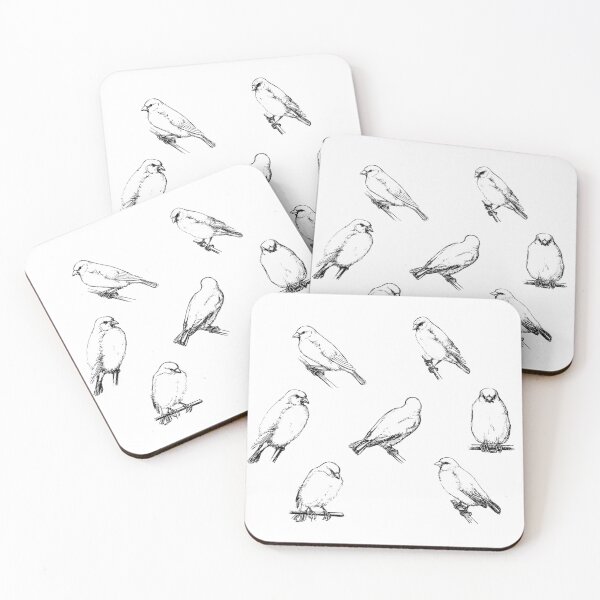 Item preview, Bird Sketches (Black & White) designed and sold by SowCow.