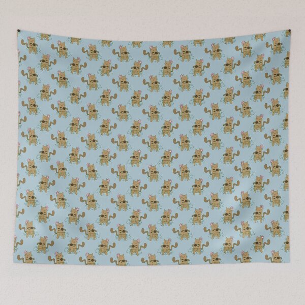Item preview, Dancing Cat Pattern designed and sold by SaradaBoru.