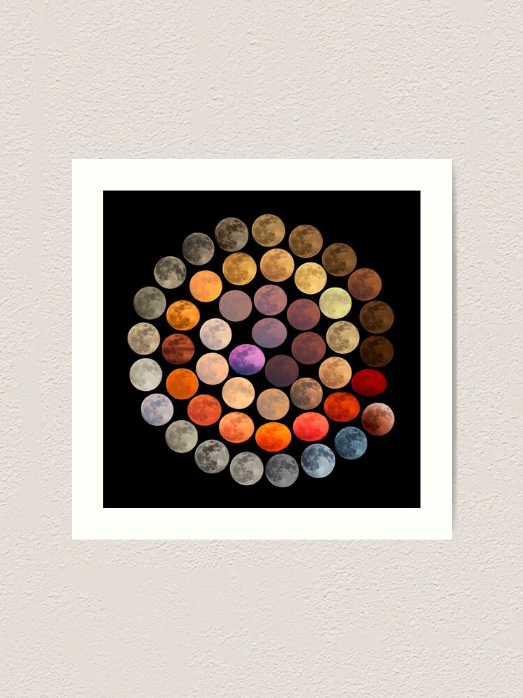 Colors of the Moon Art Print