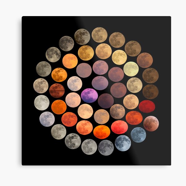 Colors of the Moon Metal Print