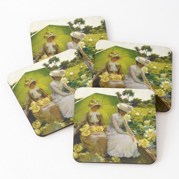 Item preview, Charles Courtney Curran. lotus lilies designed and sold by likiska.