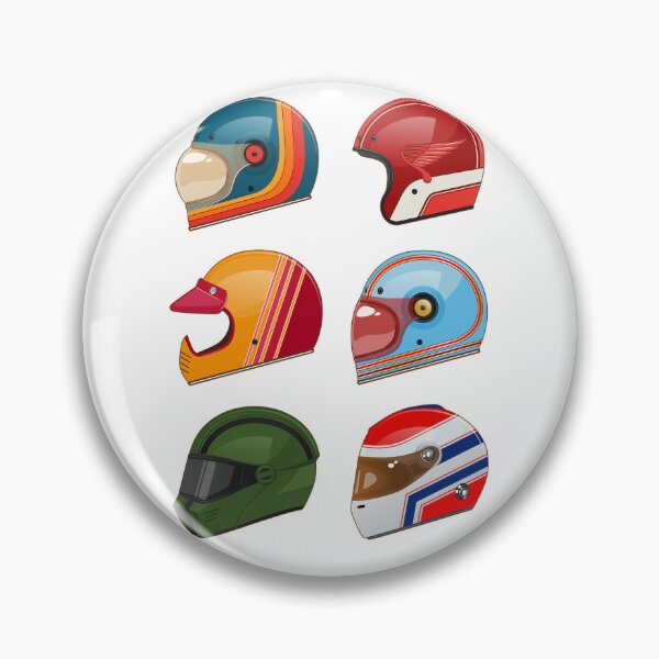 Item preview, Cool Vintage Motorbike Helmets designed and sold by Mariel  Toigo.