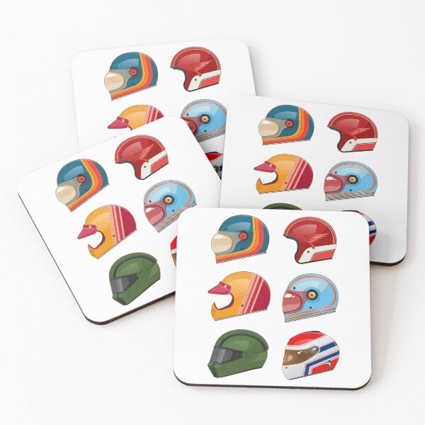 Item preview, Cool Vintage Motorbike Helmets designed and sold by Mariel  Toigo.